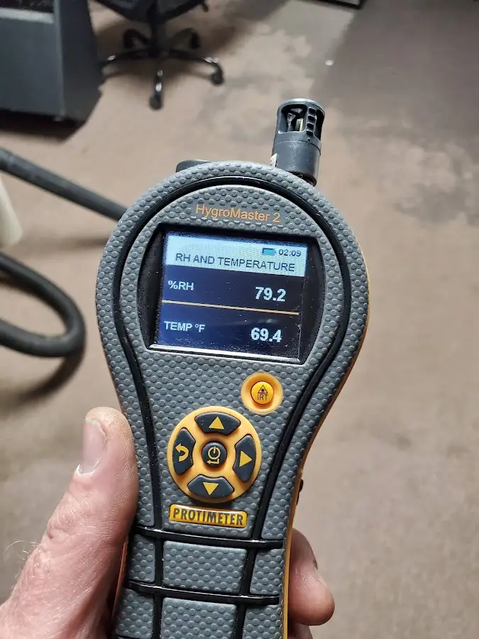 Moisture meter humidity assessment for Fire & Smoke Damage Restoration in San Bruno